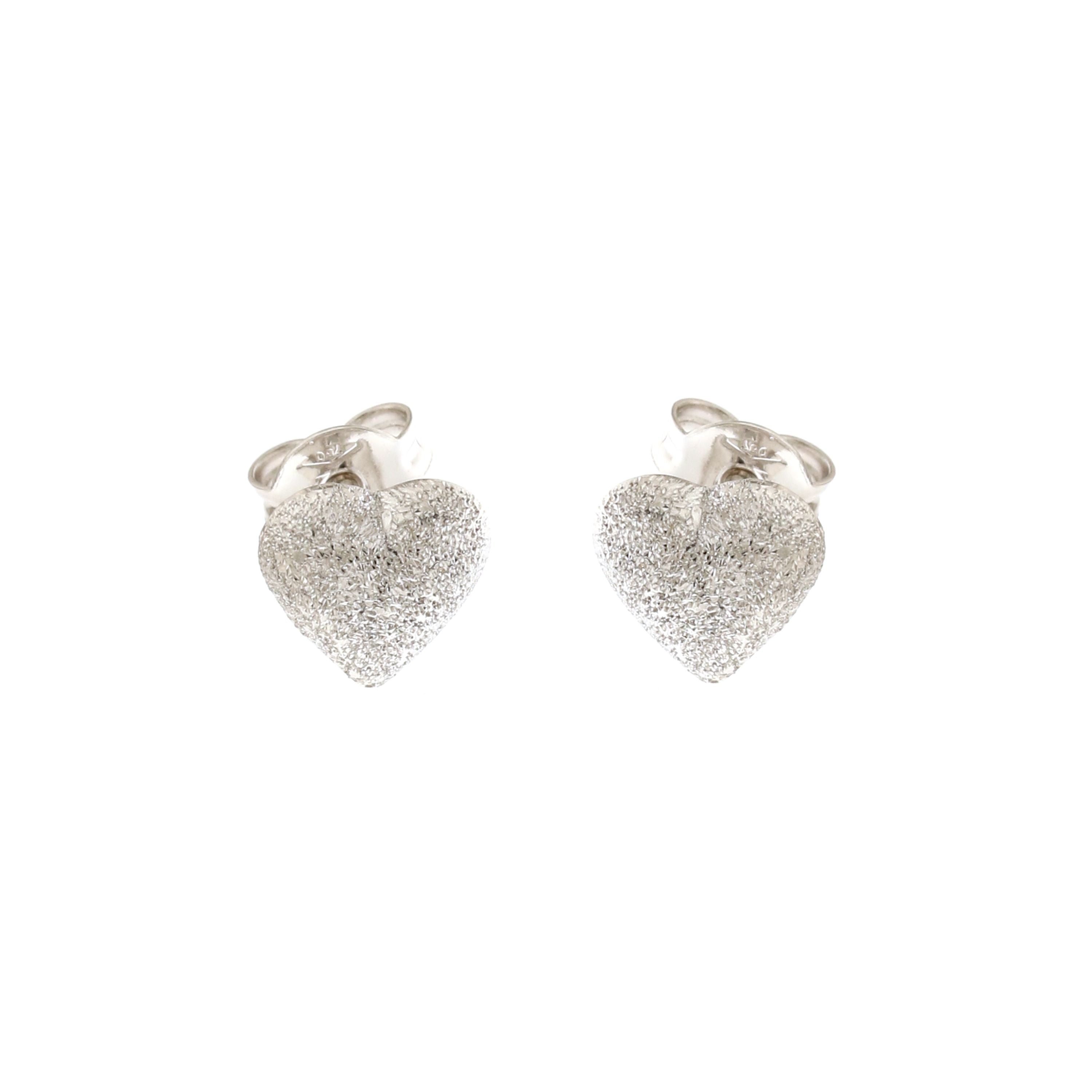 18K Italian Gold Heart earrings – SKU 803321700560