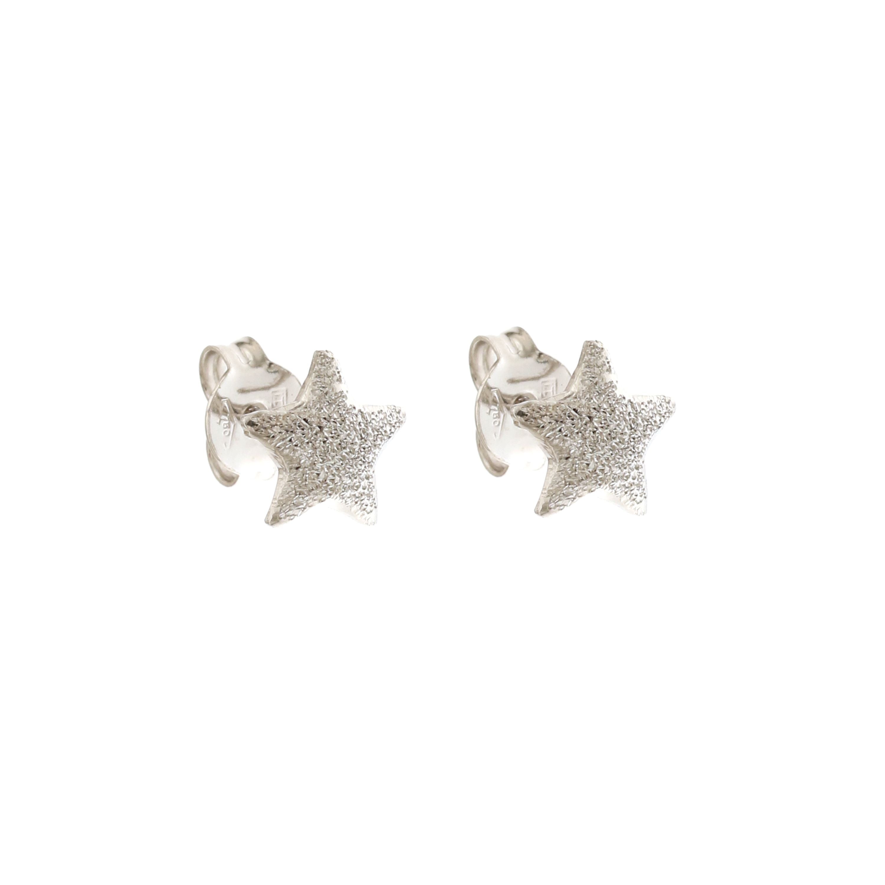 18K Italian Gold Star earrings – SKU 803321700563