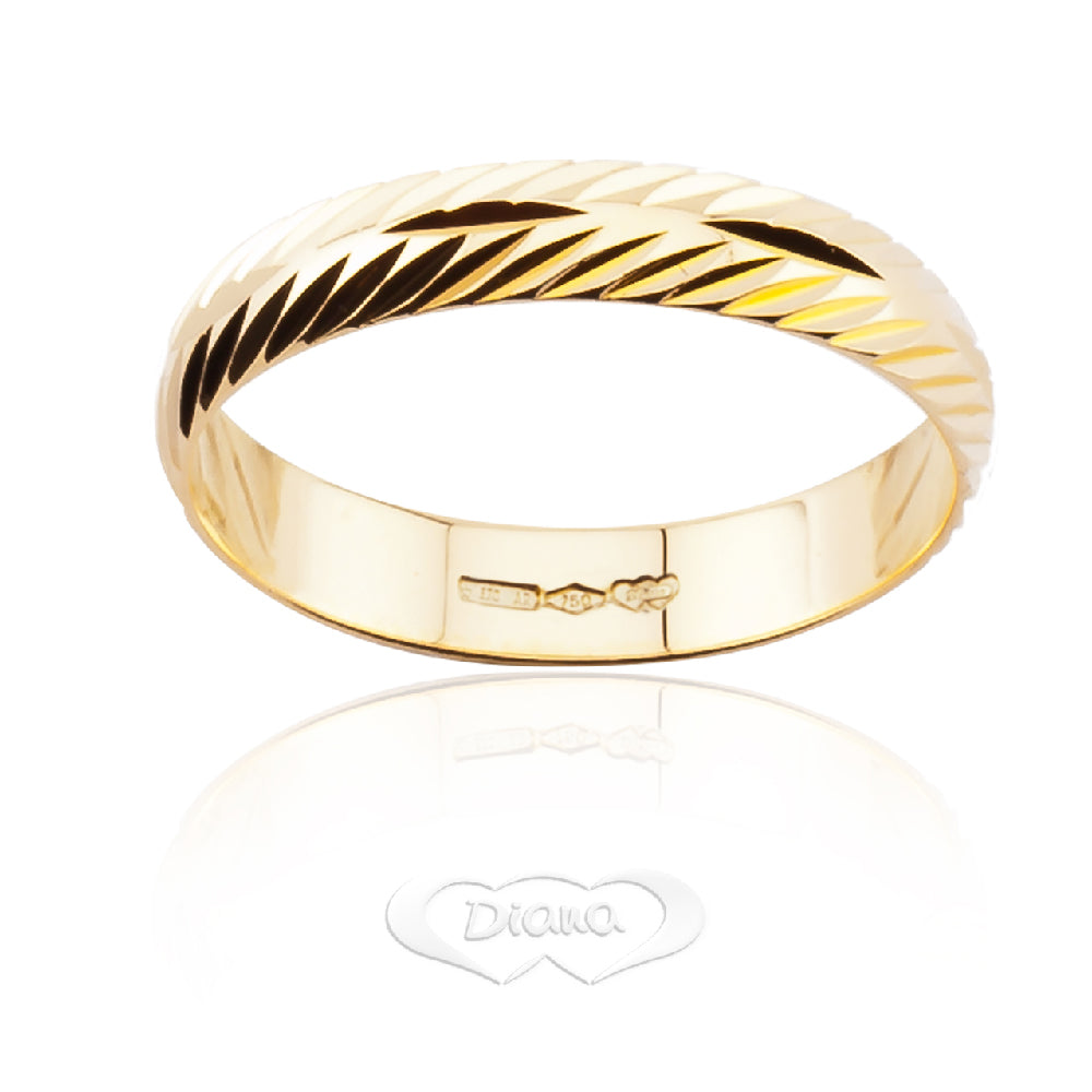 FD10L OG faceted engagement ring - 18K Gold - SKU 803321702042