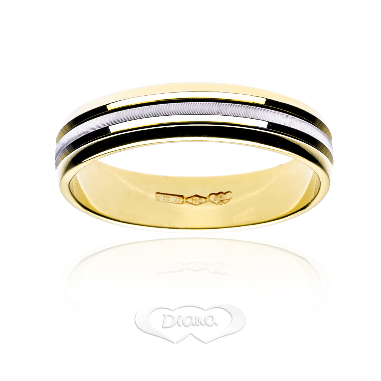 FD87M4 BC Satin-Finish Slim Wedding Ring - 18K Gold - SKU 803321702059