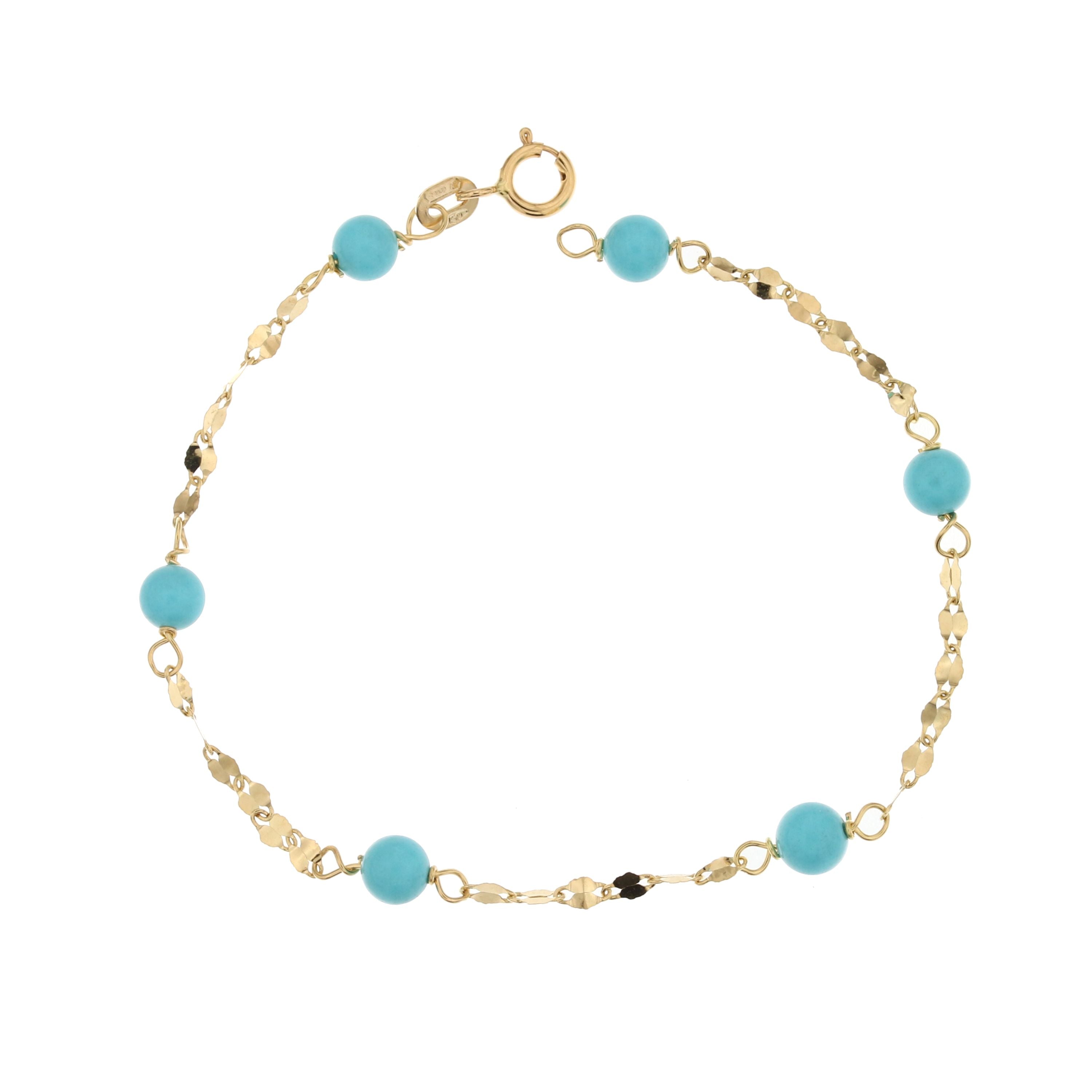 18K Italian Gold Baby Bracelet – 803321704560 – SKU 803321704560