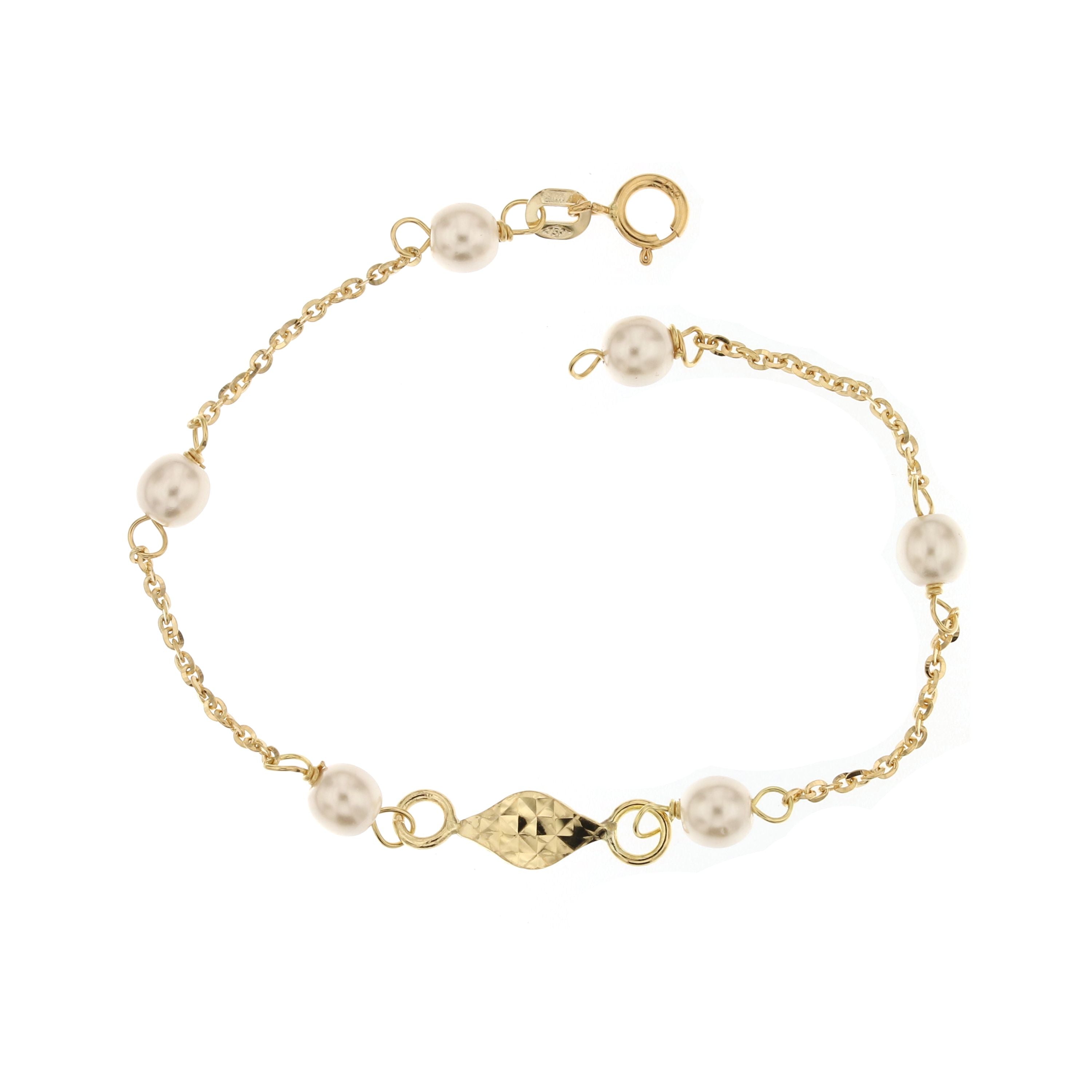 18K Italian Gold Baby Bracelet – 803321705432 – SKU 803321705432