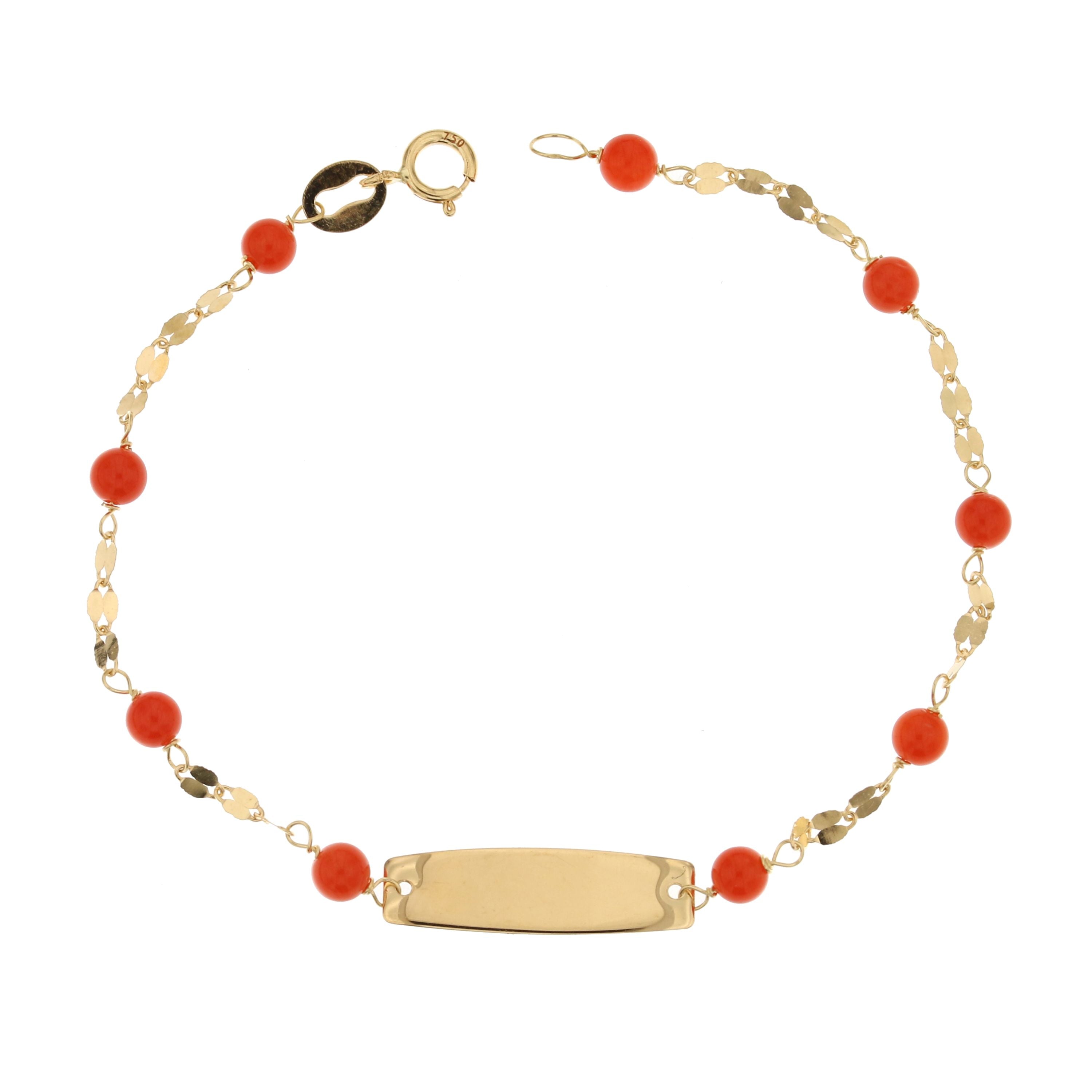 18K Italian Gold Baby Bracelet – 803321705433 – SKU 803321705433