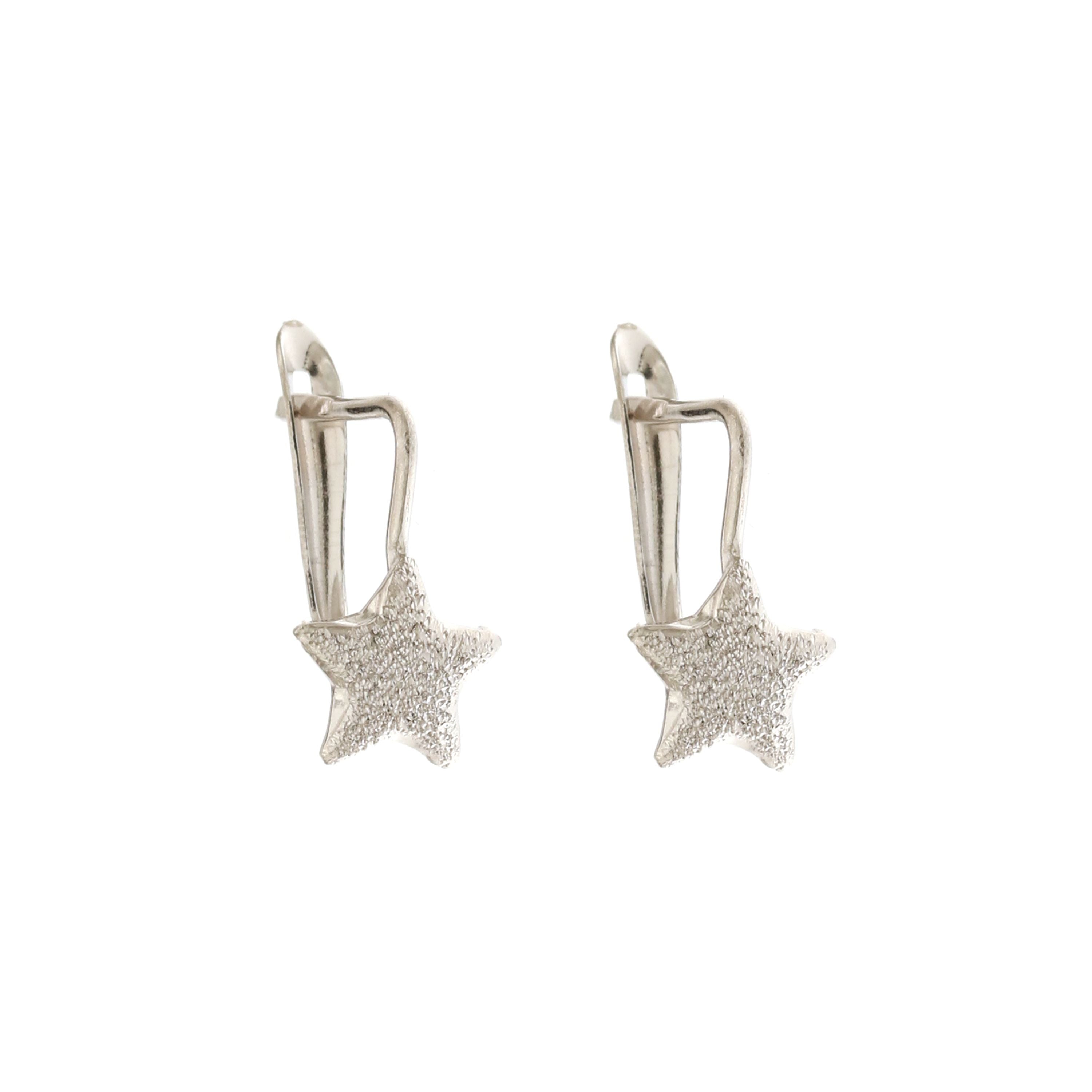 18K Italian Gold Star earrings – SKU 803321706536