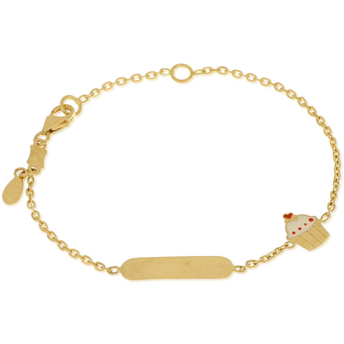 18K Italian Gold Baby Bracelet – 803321706749 – SKU 803321706749