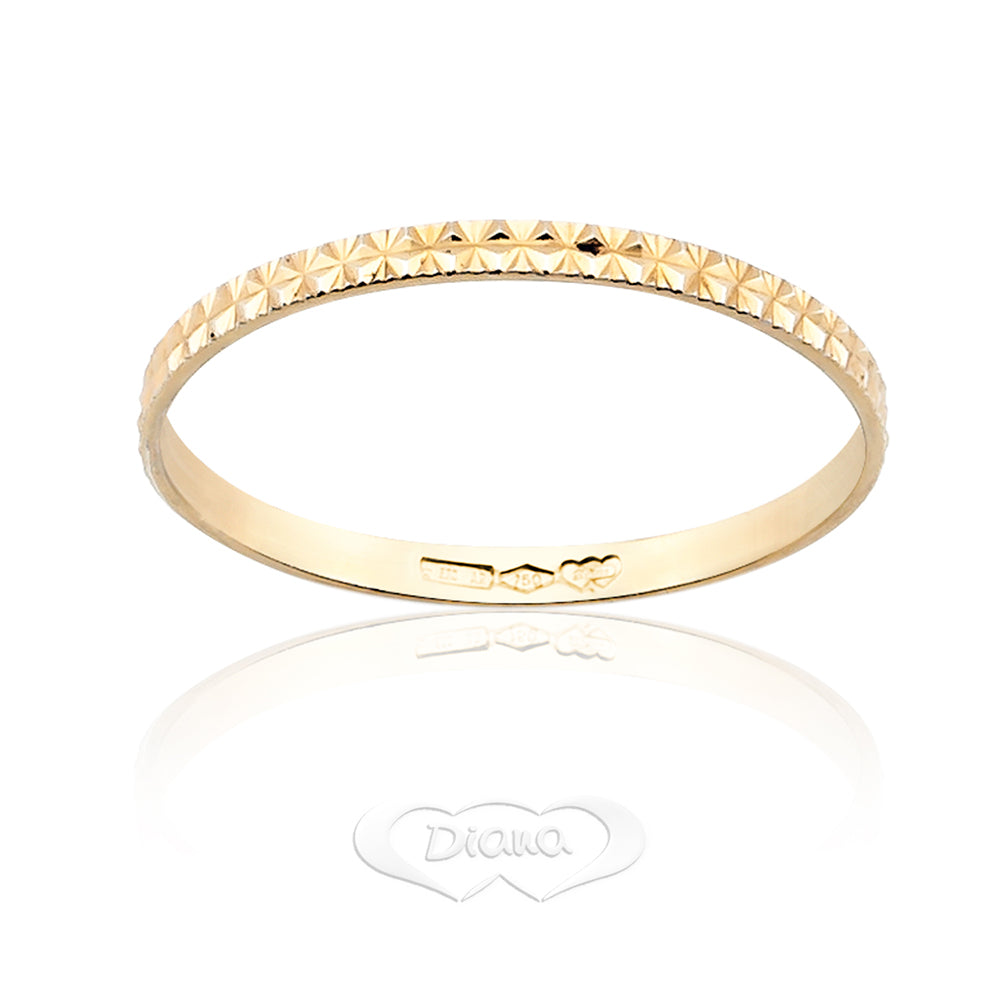 FD 100 OG snow cut engagement ring - 18K Gold - SKU 803321707460