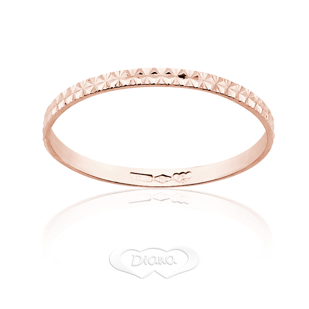 FD100 OR snow cut engagement ring - 18K Gold - SKU 803321707461