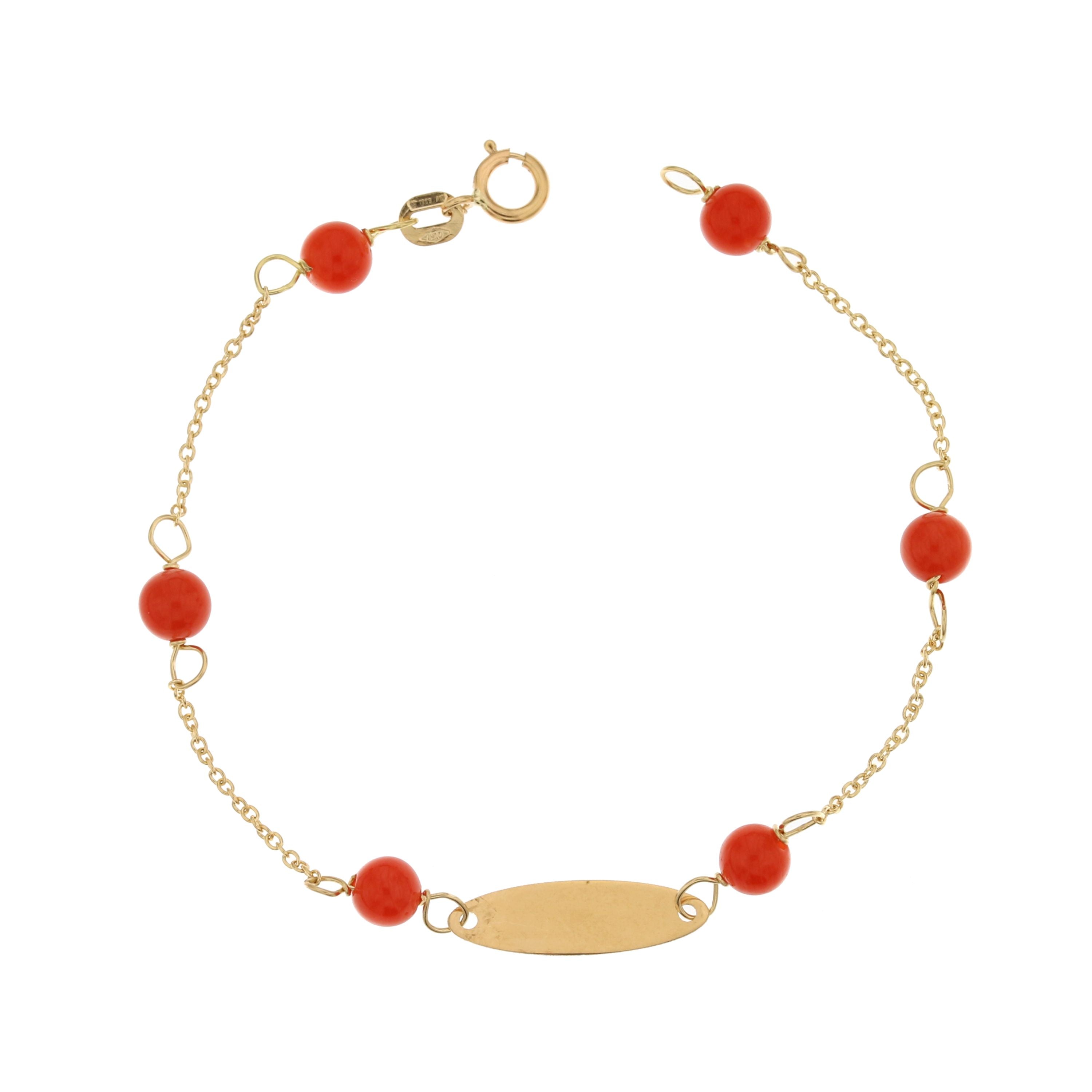 18K Italian Gold Baby Bracelet – 803321708129 – SKU 803321708129