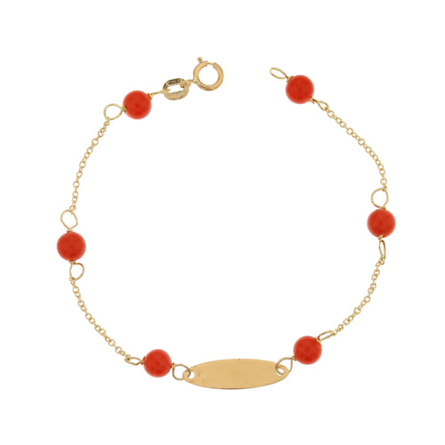 18K Italian Gold Baby Bracelet – 803321708129 – SKU 803321708129