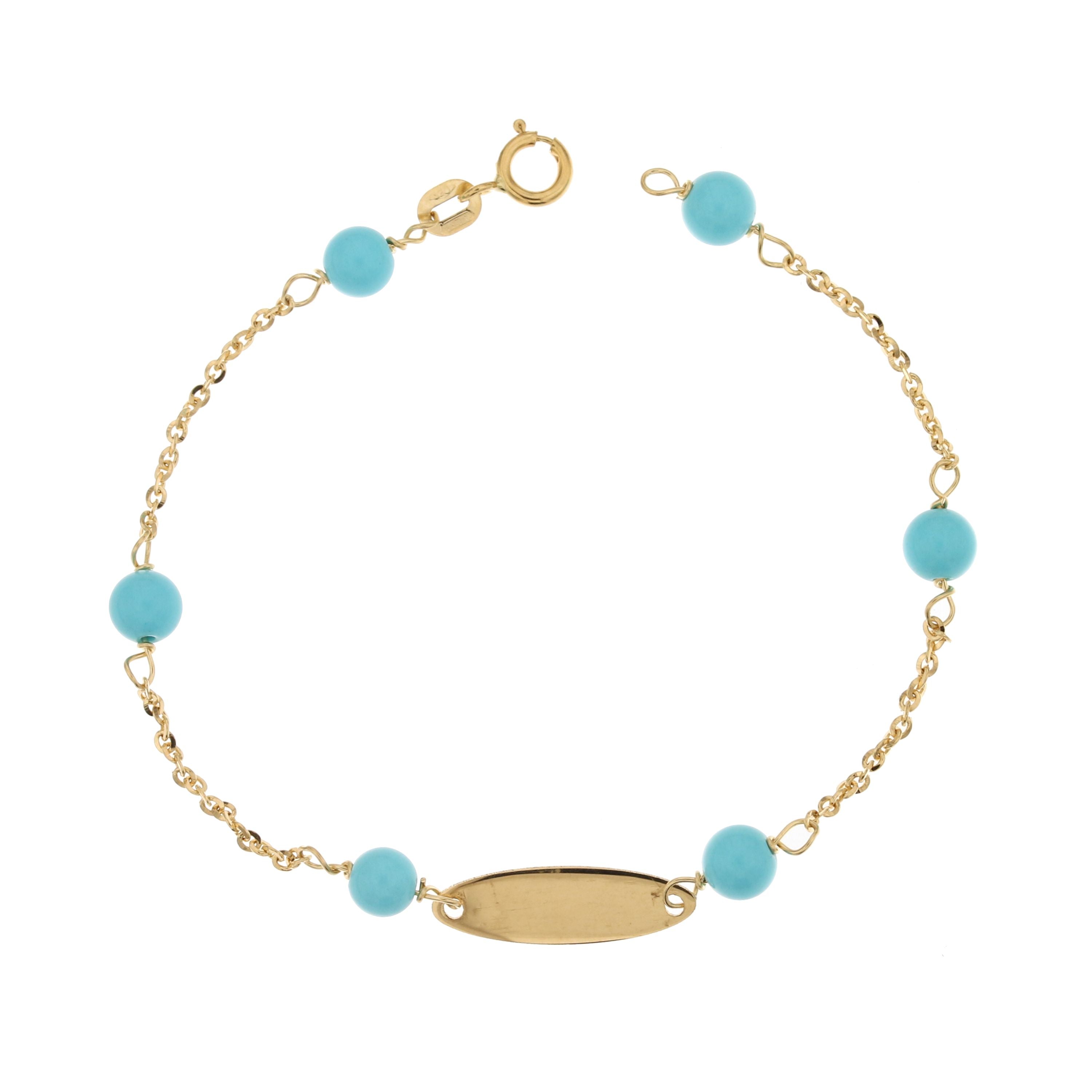 18K Italian Gold Baby Bracelet – 803321708130 – SKU 803321708130