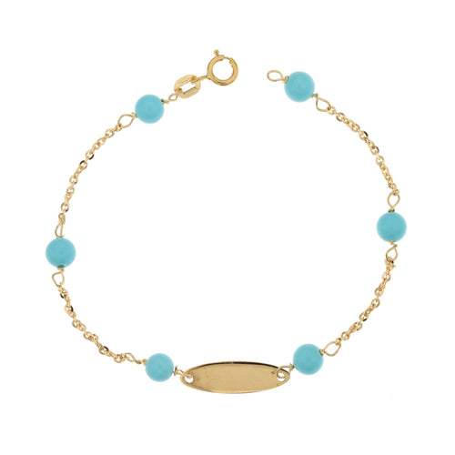 18K Italian Gold Baby Bracelet – 803321708130 – SKU 803321708130