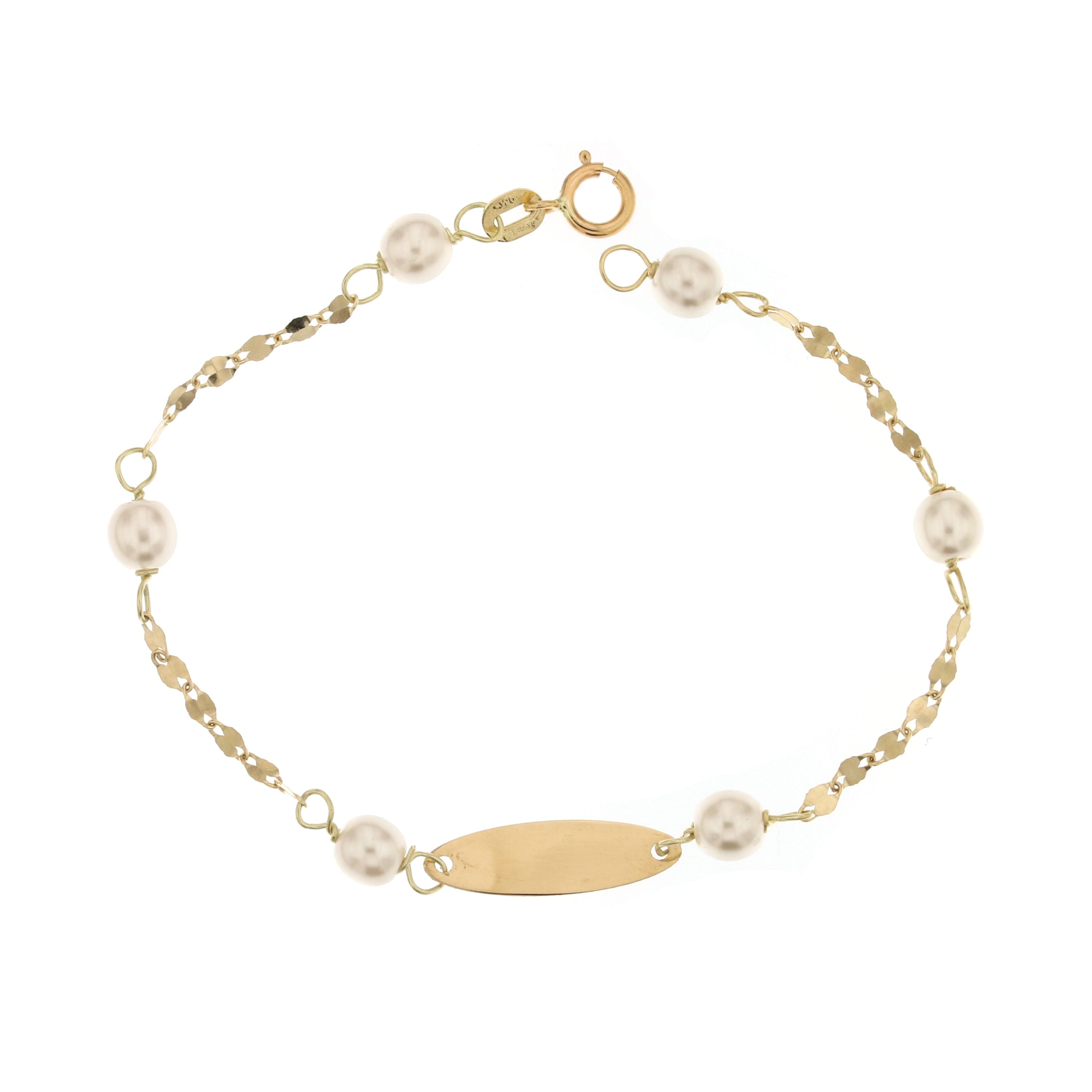 18K Italian Gold Baby Bracelet – 803321708132 – SKU 803321708132