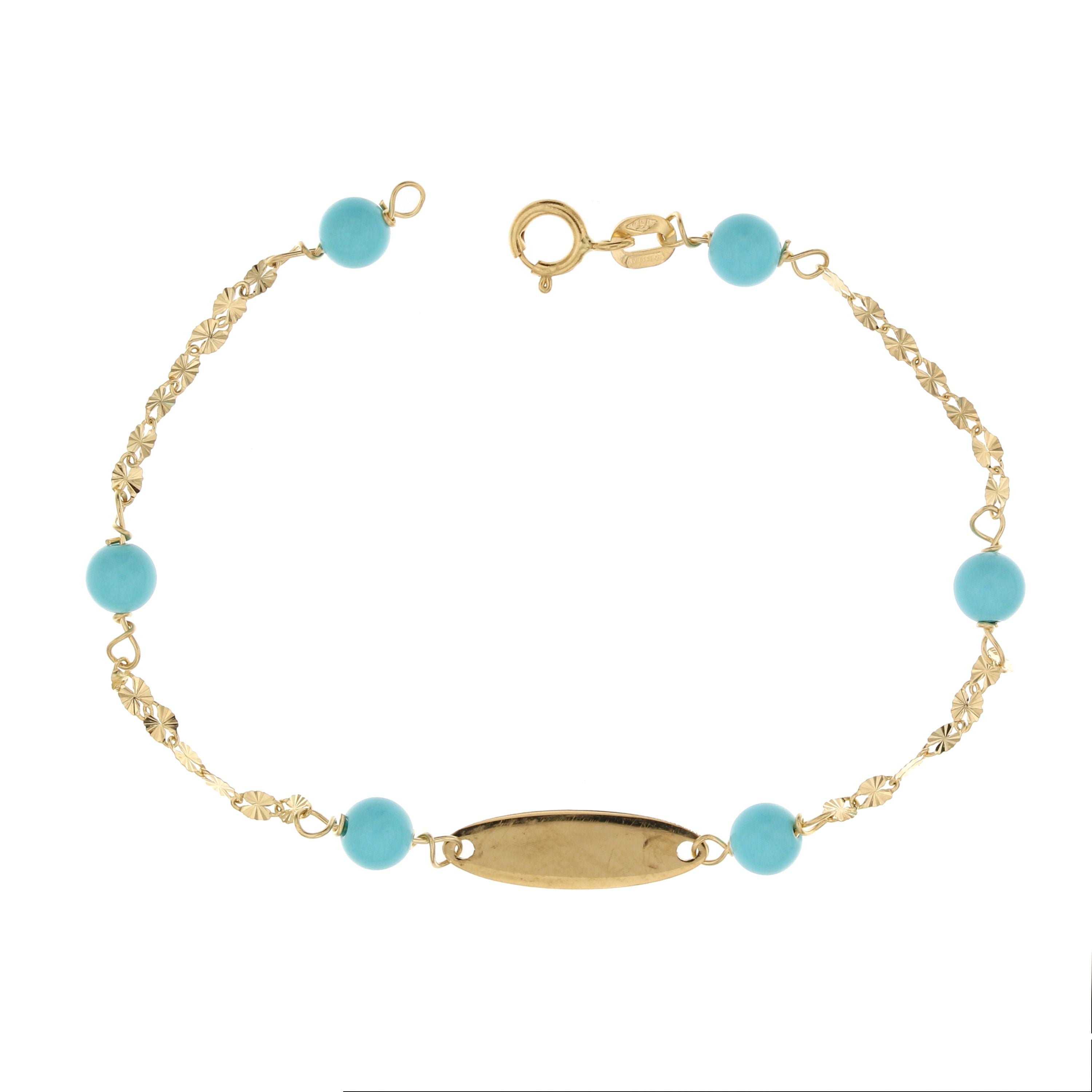 18K Italian Gold Baby Bracelet – 803321708134 – SKU 803321708134