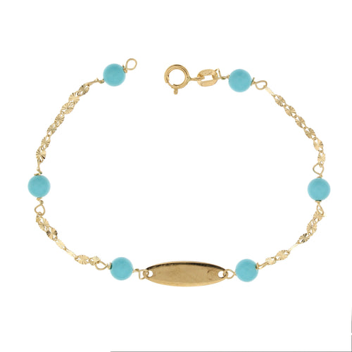 18K Italian Gold Baby Bracelet – 803321708134 – SKU 803321708134