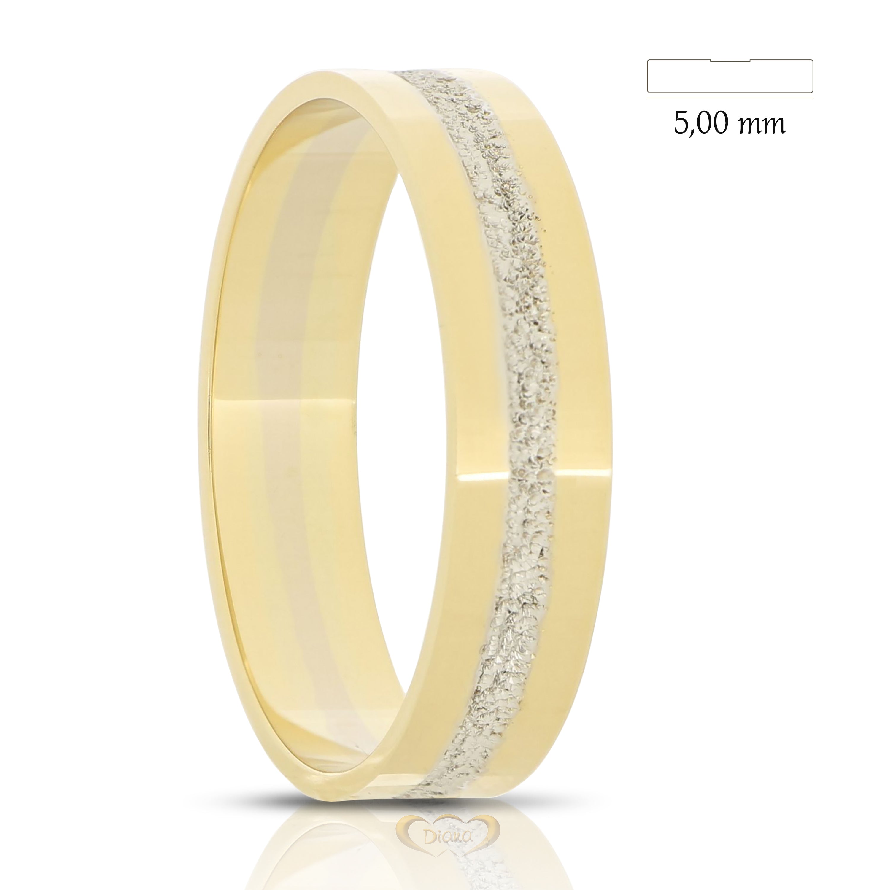FDBJ26 BC diamond cut engagement ring - 18K Gold - SKU 803321710288