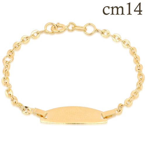 18K Italian Gold Baby Bracelet – 803321710929 – SKU 803321710929