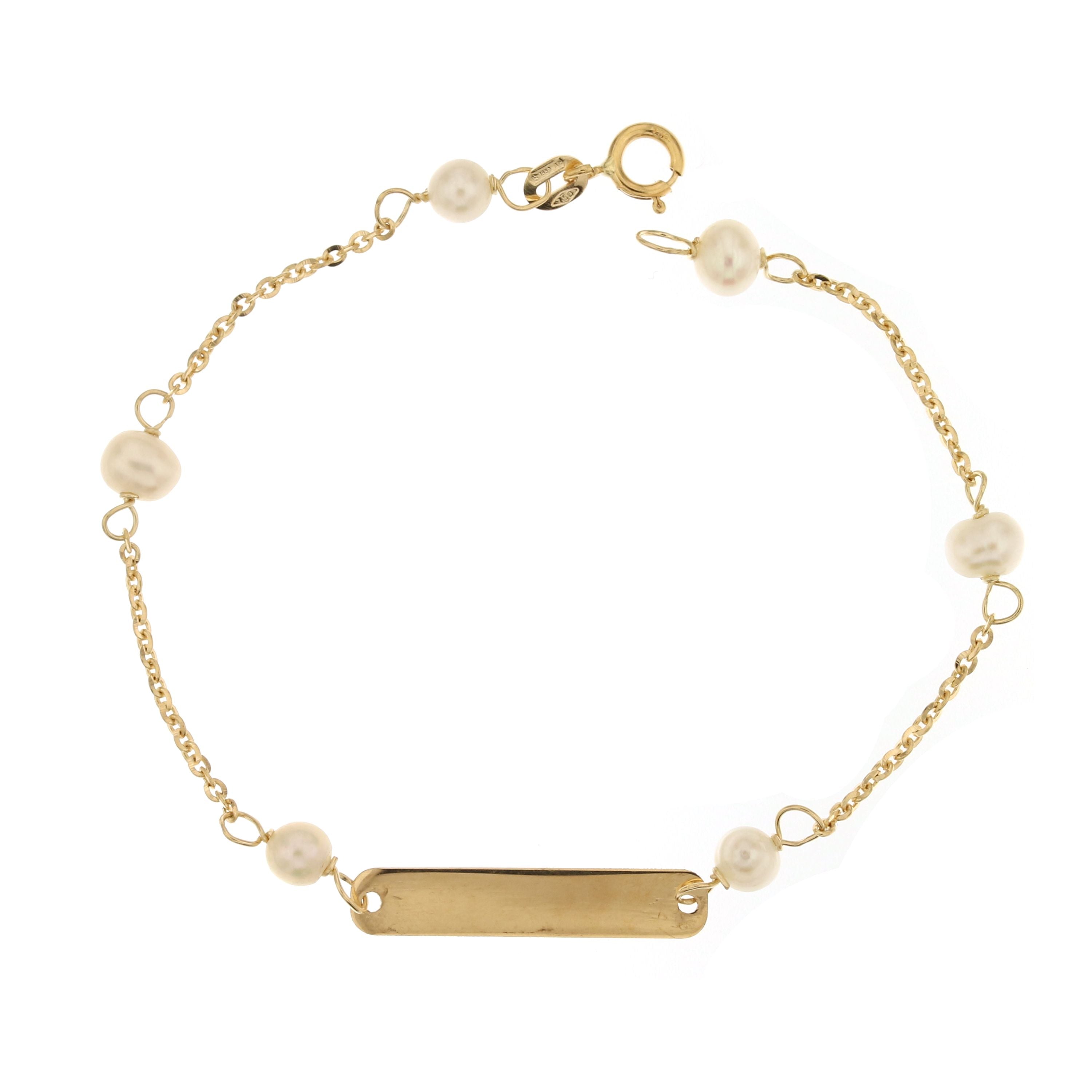 18K Italian Gold Baby Bracelet – 803321713119 – SKU 803321713119