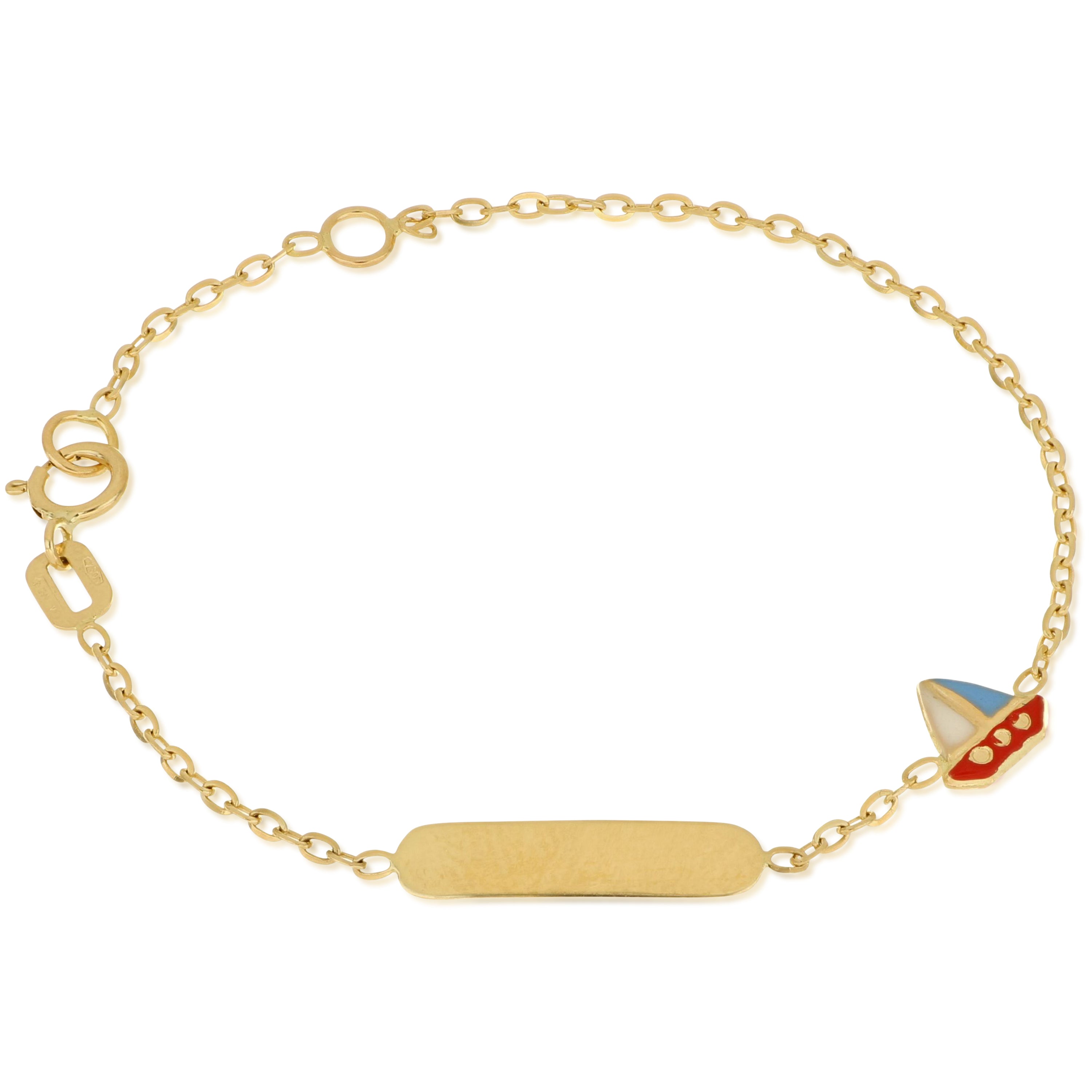 18K Italian Gold Baby Bracelet – 803321714616 – SKU 803321714616