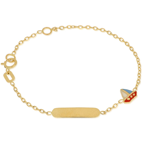 18K Italian Gold Baby Bracelet – 803321714616 – SKU 803321714616