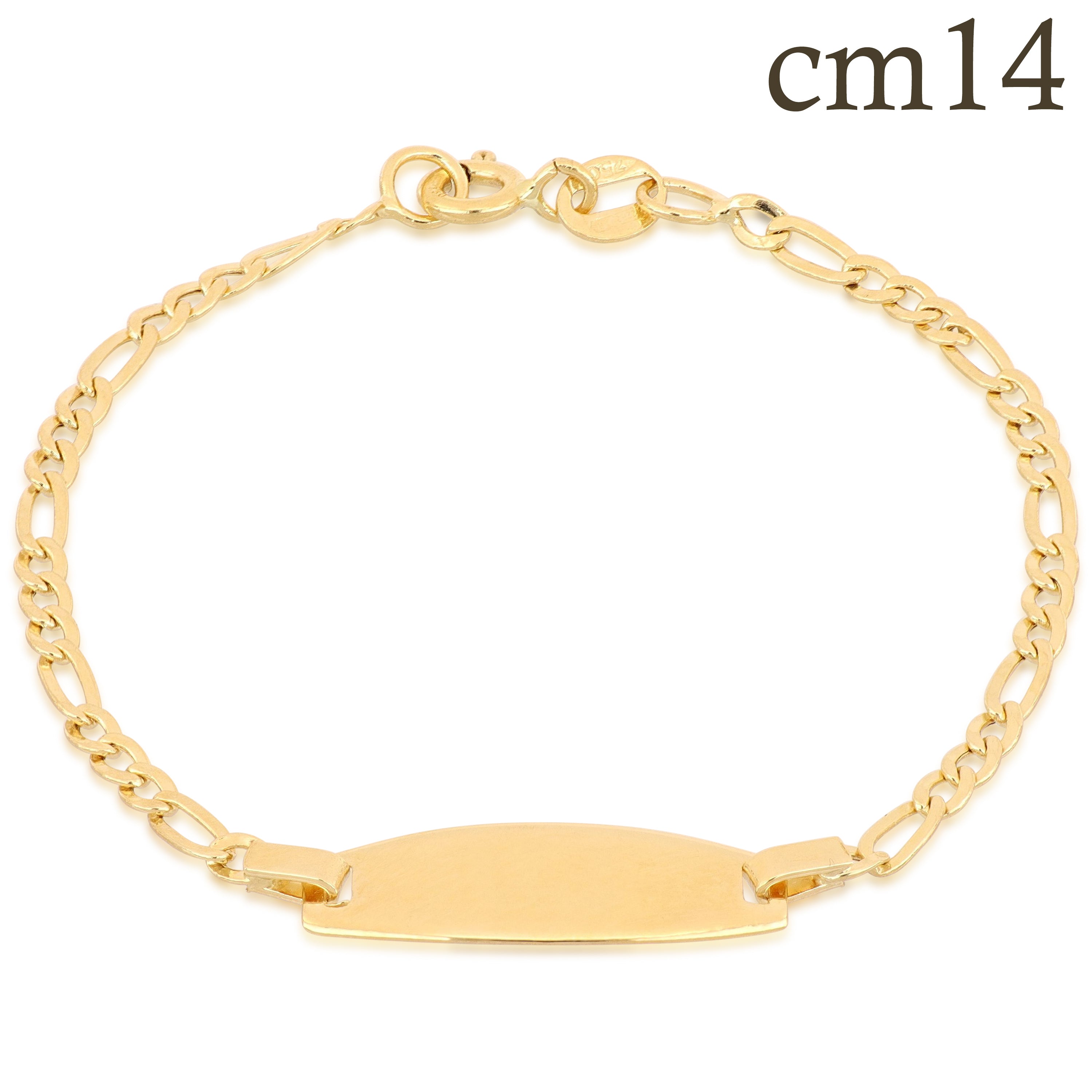 18K Italian Gold Baby Bracelet – 803321714634 – SKU 803321714634
