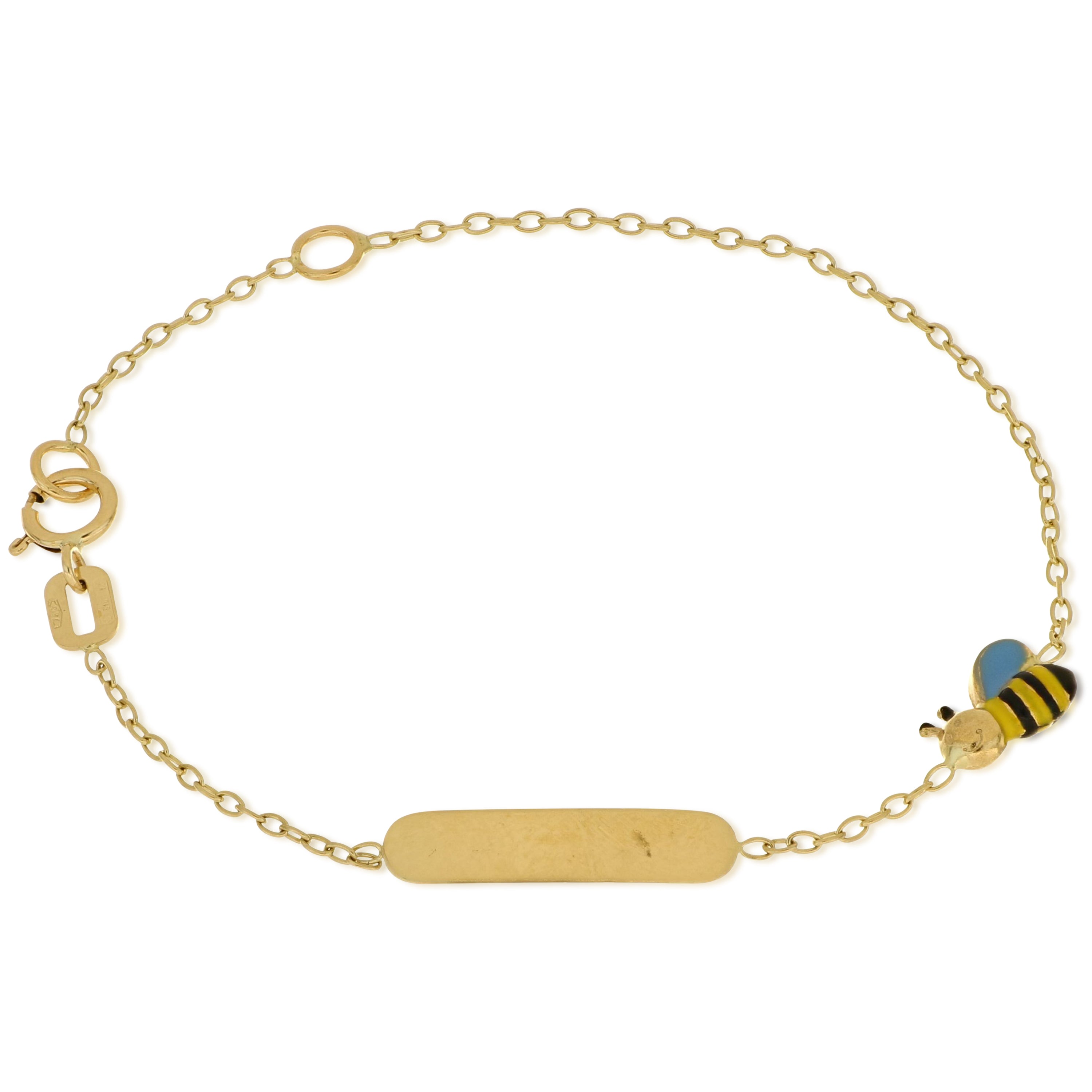18K Italian Gold Baby Bracelet – 803321721717 – SKU 803321721717