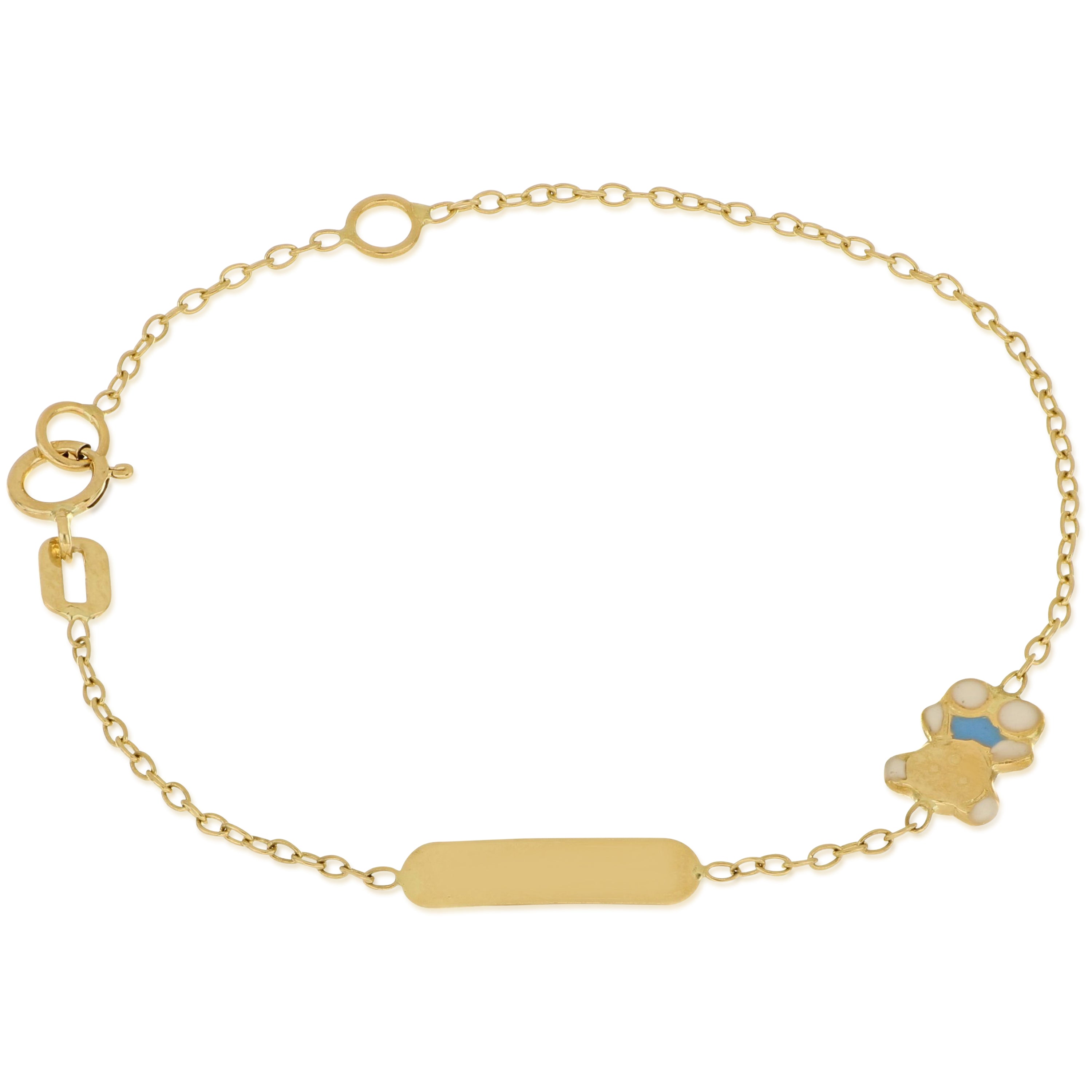 18K Italian Gold Baby Bracelet – 803321721758 – SKU 803321721758