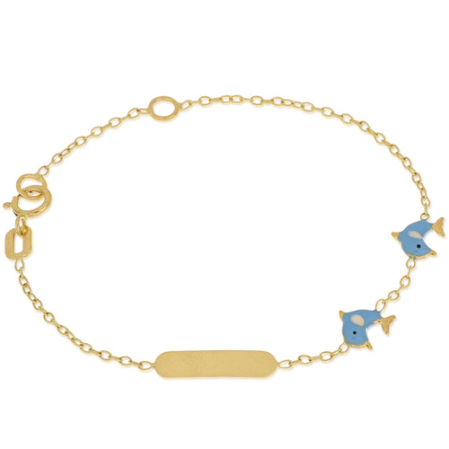 18K Italian Gold Baby Bracelet – 803321721770 – SKU 803321721770