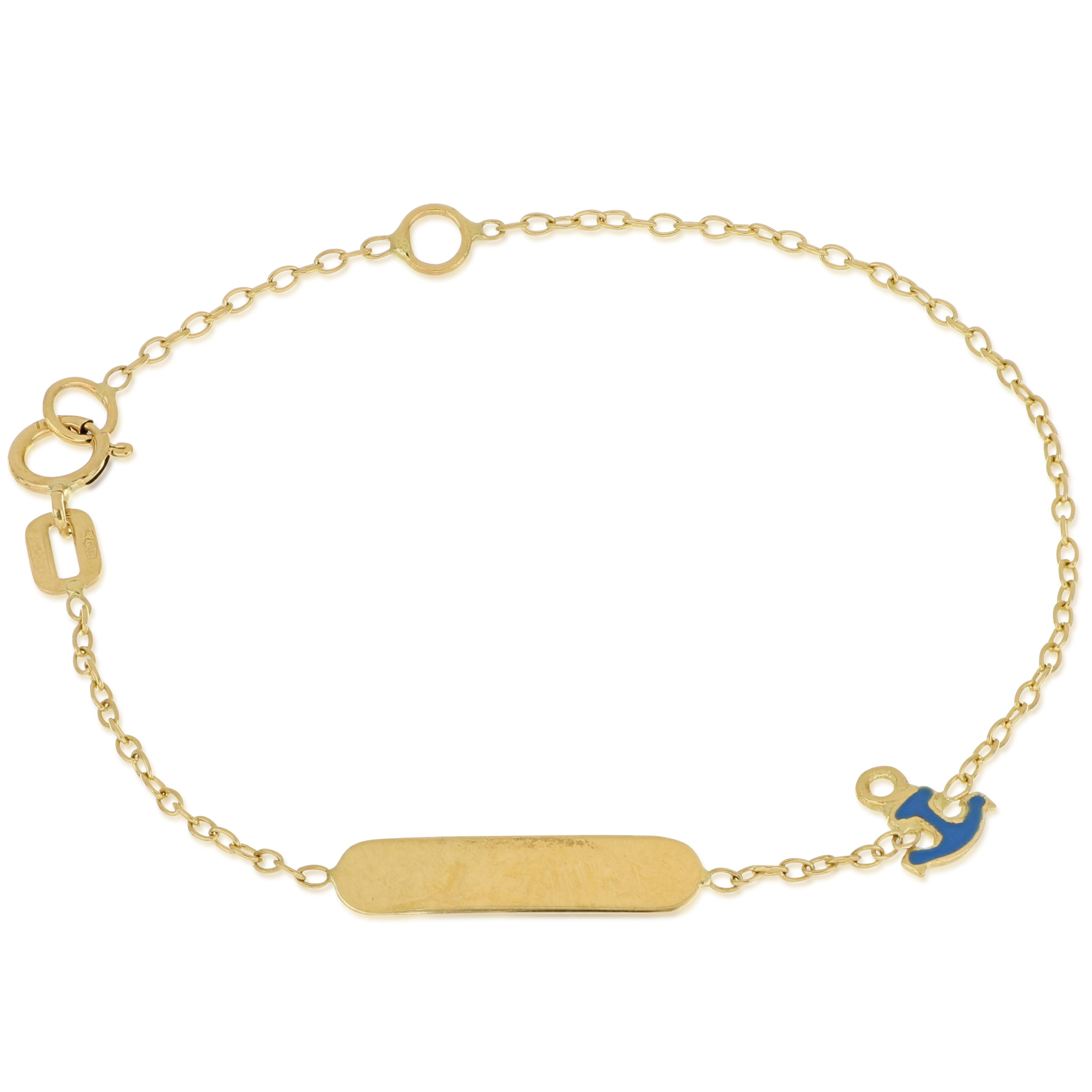 18K Italian Gold Baby Bracelet – 803321721773 – SKU 803321721773