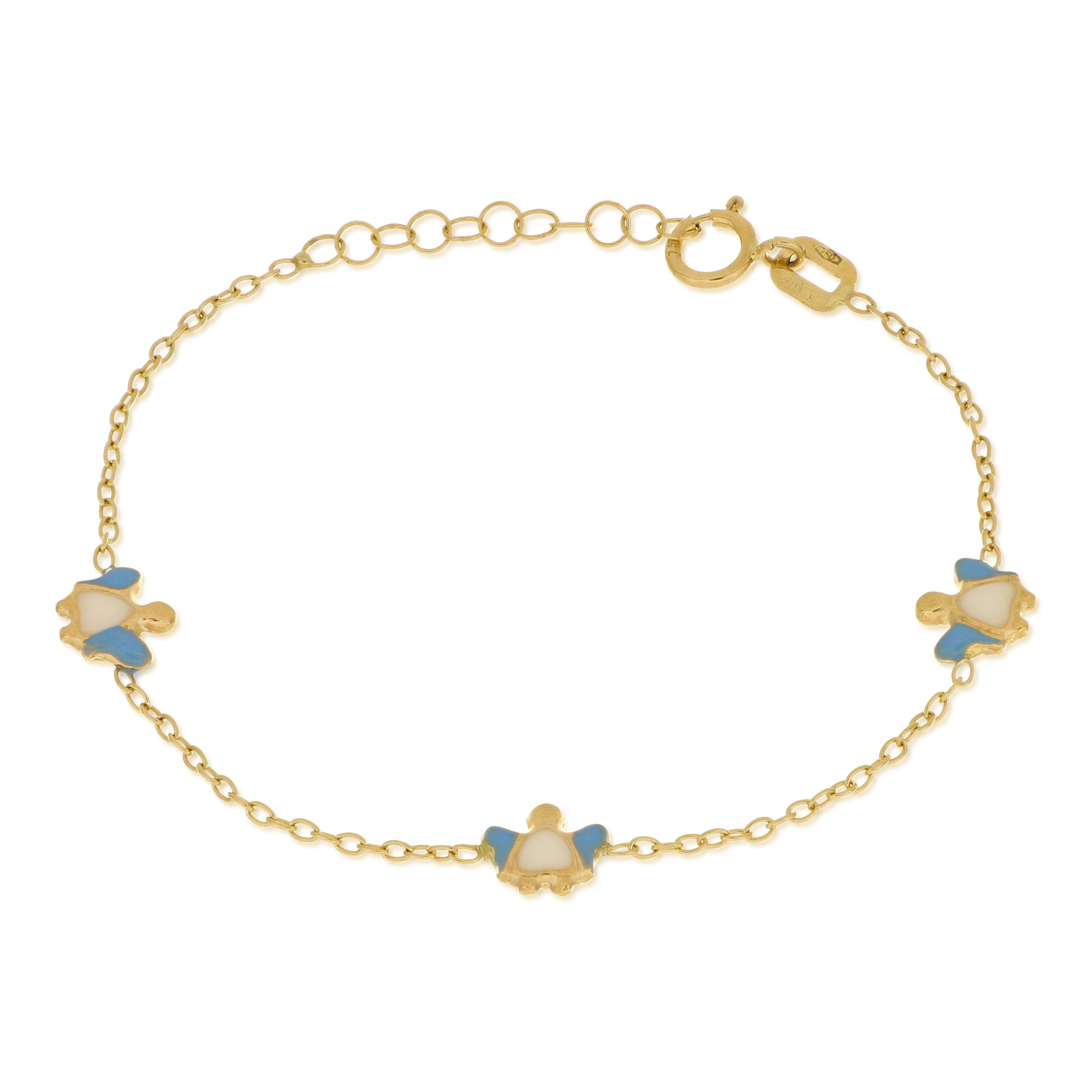 18K Italian Gold Baby Bracelet – 803321721780 – SKU 803321721780