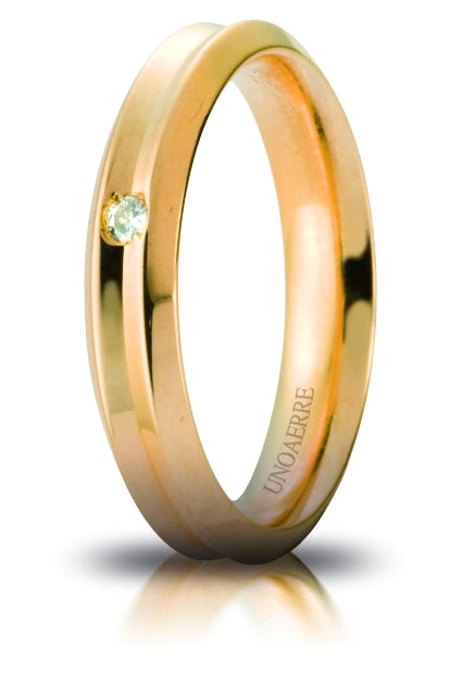 Wedding Band Corona with Diamond - 18K Gold - SKU 803321723116