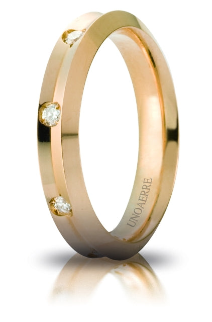Wedding Band Corona with 8 Diamonds - 18K Gold - SKU 803321723118