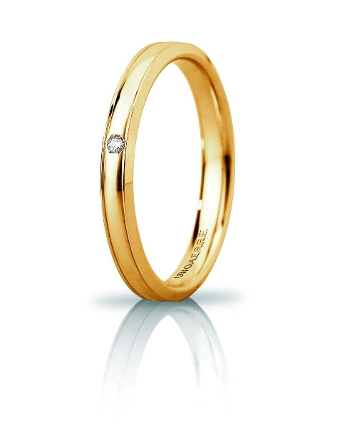 Wedding Band Orion Slim with Diamond - 18K Gold - SKU 803321723136