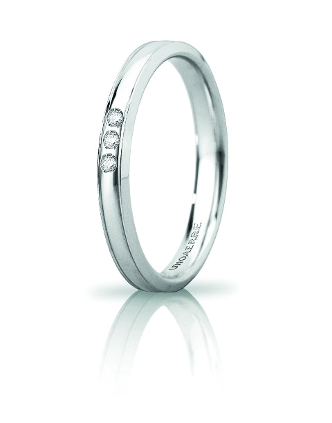 Wedding Band OrionSlim with 3 Diamonds - 18K Gold - SKU 803321723139