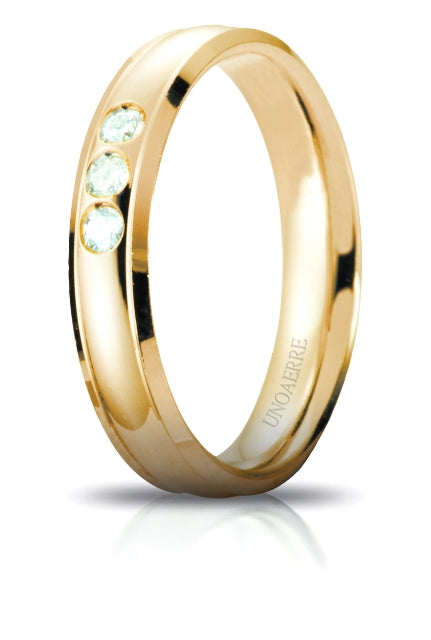 Wedding Band Orion with 3 Diamonds - 18K Gold - SKU 803321723144