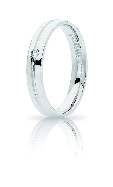 Wedding Band Lyra with Diamond - 18K Gold - SKU 803321723150