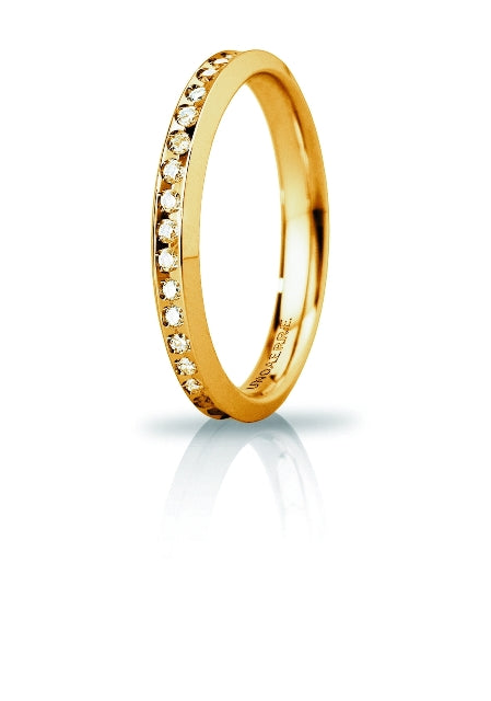 Wedding Band Venere Slim with Diamond - 18K Gold - SKU 803321723154