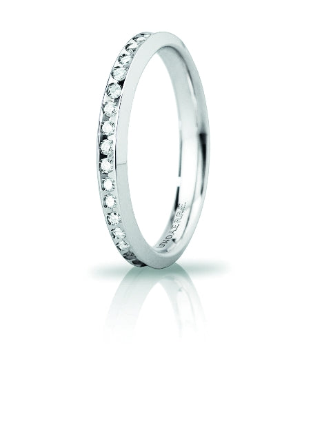 Wedding Band Venere Slim with Diamond - 18K Gold - SKU 803321723159