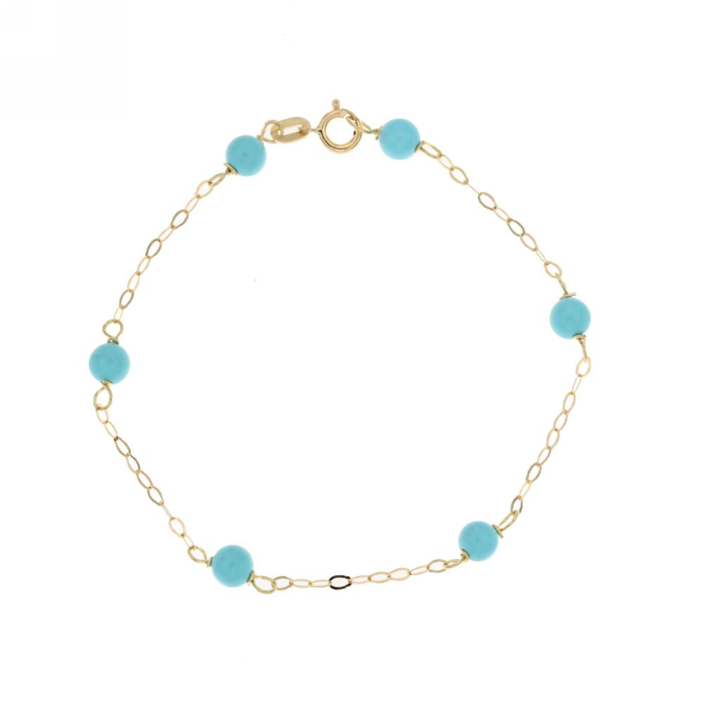 18K Italian Gold Baby Bracelet – 803321724505 – SKU 803321724505