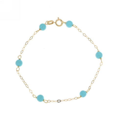 18K Italian Gold Baby Bracelet – 803321724505 – SKU 803321724505