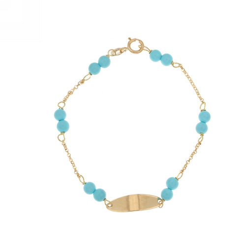 18K Italian Gold Baby Bracelet – 803321724506 – SKU 803321724506