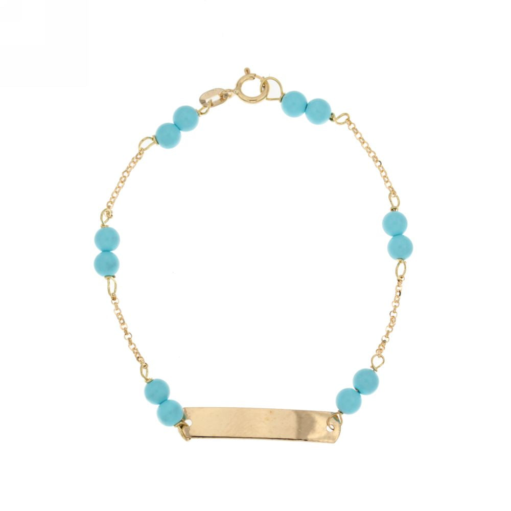 18K Italian Gold Baby Bracelet – 803321724507 – SKU 803321724507