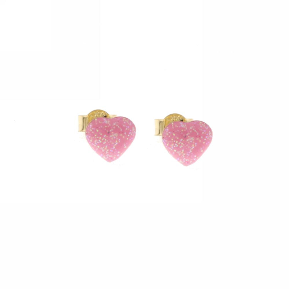 18K Italian Gold Coral bead earrings – SKU 803321728515