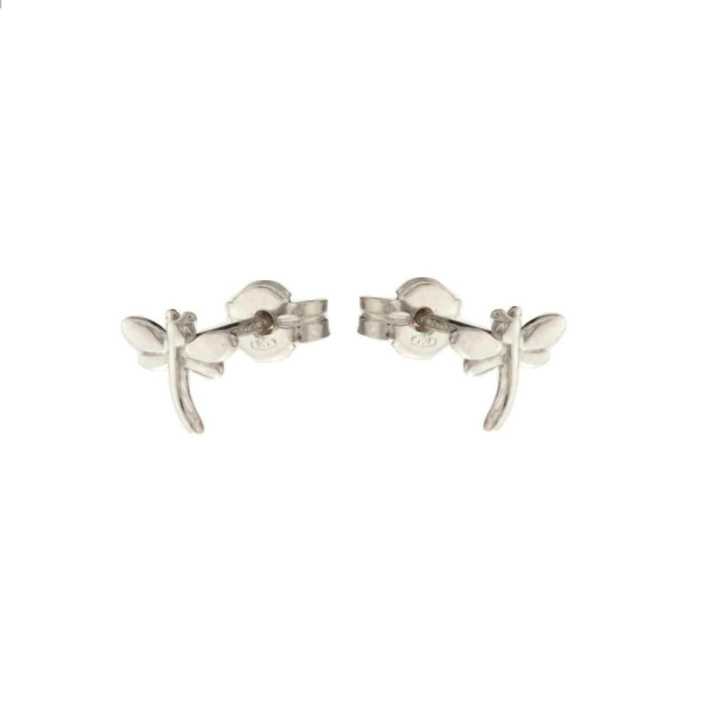 18K Italian Gold Dragonfly shaped zircons – SKU 803321728715