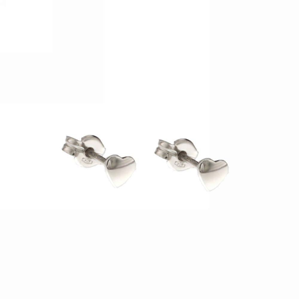 18K Italian Gold Heart shaped earrings – SKU 803321728719