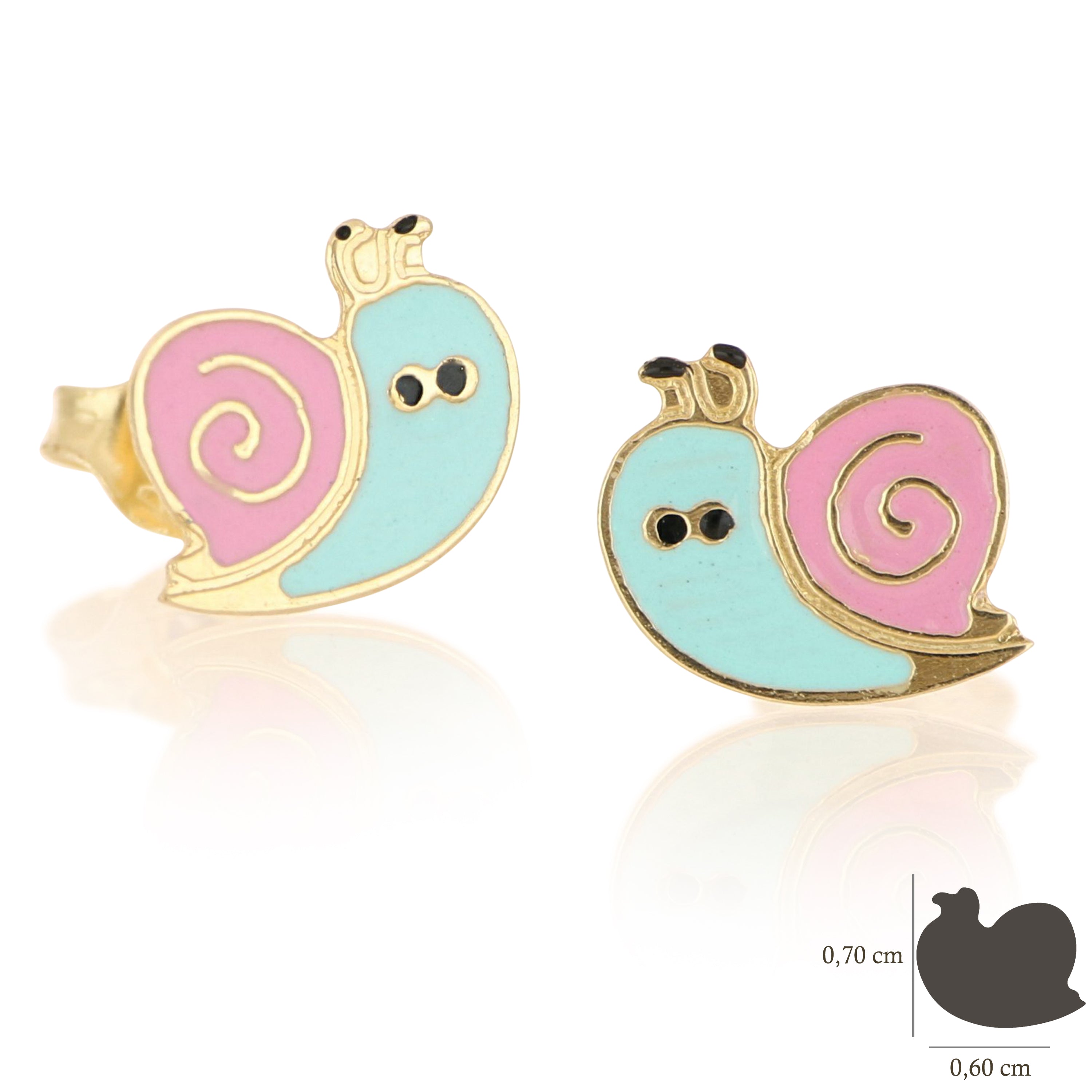 18K Italian Gold Baby Earrings – SKU 803321729099