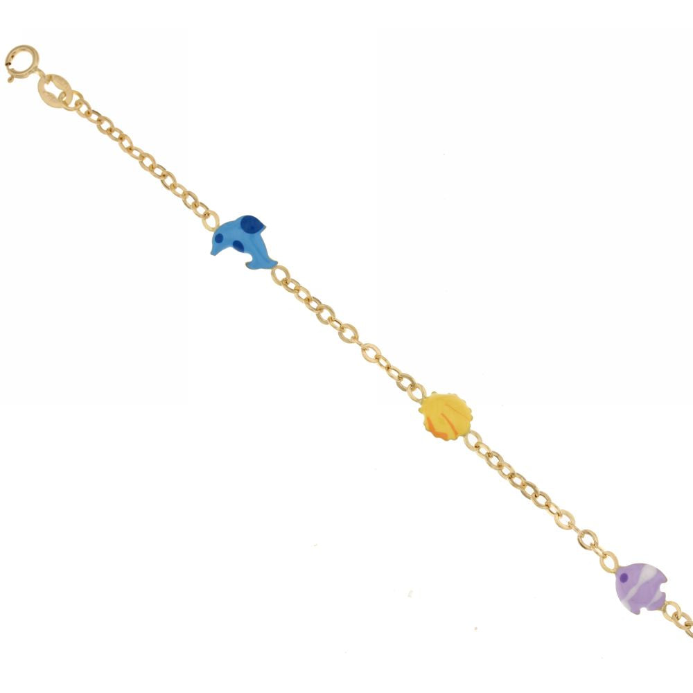 18K Italian Gold Baby Bracelet – 803321729132 – SKU 803321729132