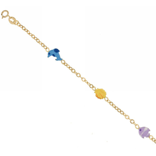 18K Italian Gold Baby Bracelet – 803321729132 – SKU 803321729132