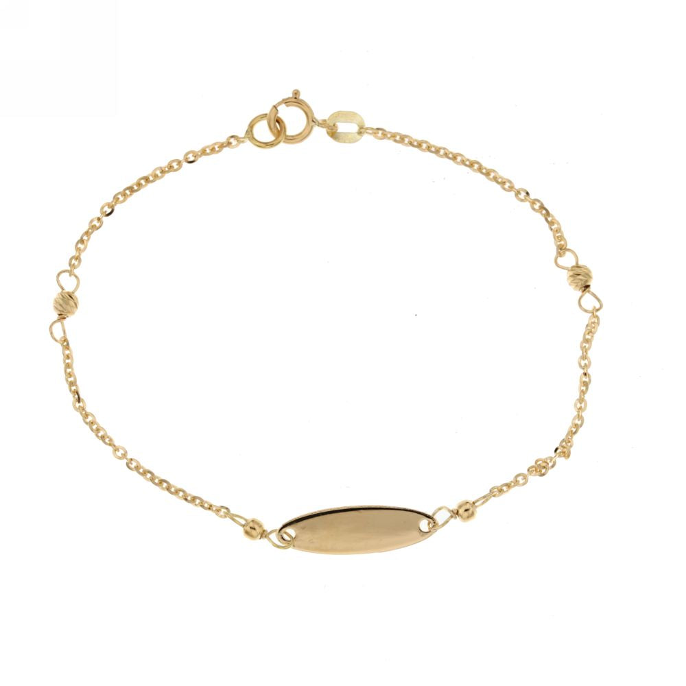 18K Italian Gold Baby Bracelet – 803321730051 – SKU 803321730051
