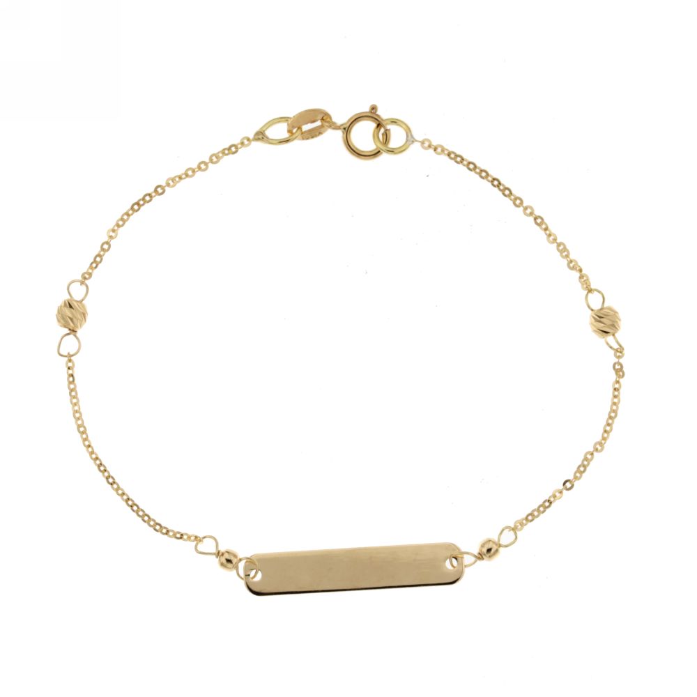 18K Italian Gold Baby Bracelet – 803321730053 – SKU 803321730053