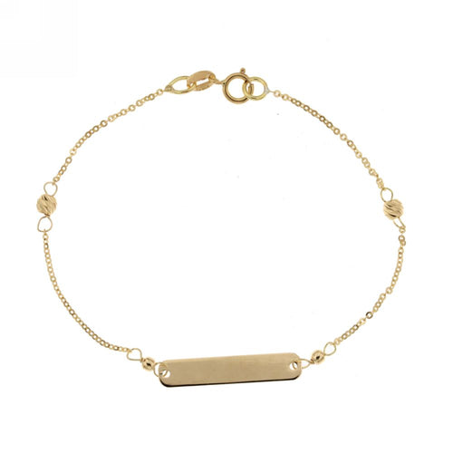 18K Italian Gold Baby Bracelet – 803321730053 – SKU 803321730053